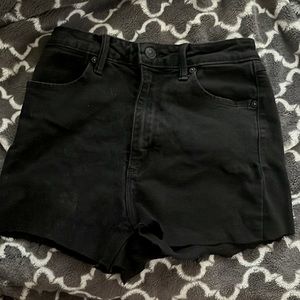 Black Jean shorts